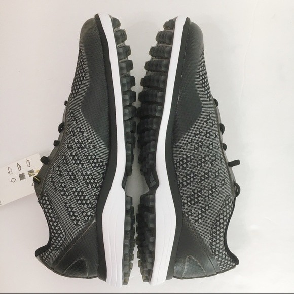 Adidas Womens Size 6 Alphaflex Sport‎ Golf Shoes in Black Glory Gray White NEW - Picture 7 of 13